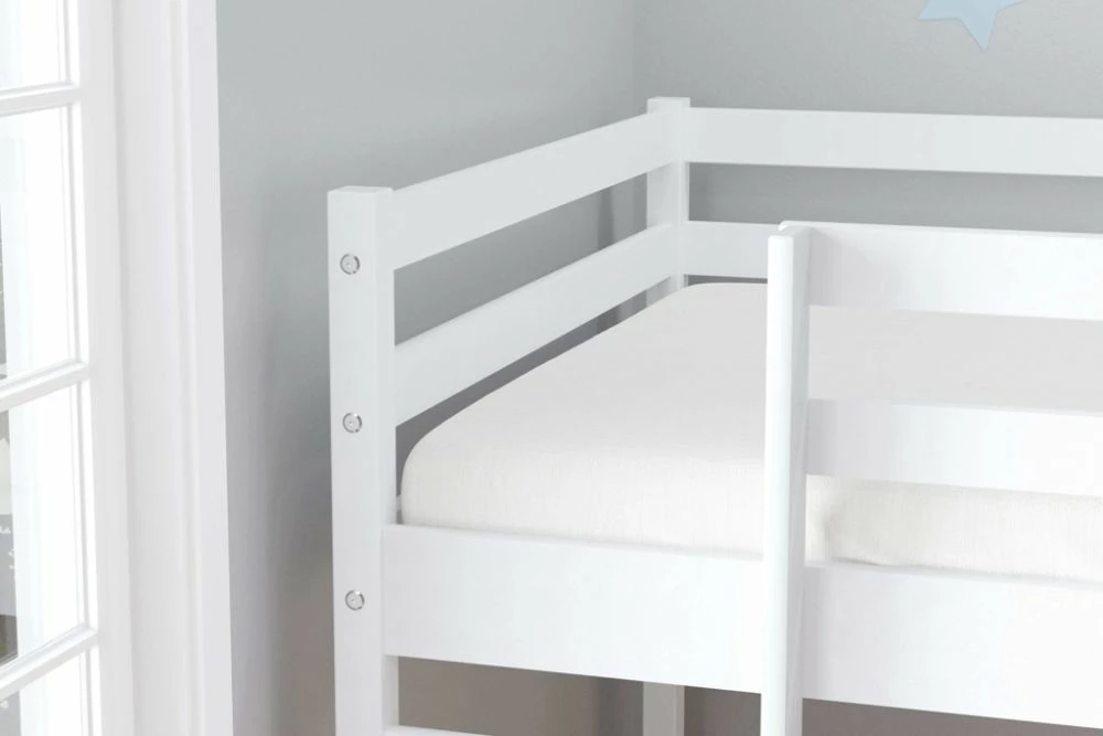Birlea Frankie White Mid Sleeper Bed With Slide 5 Birlea Frankie White Mid Sleeper Bed With Slide - Image 3