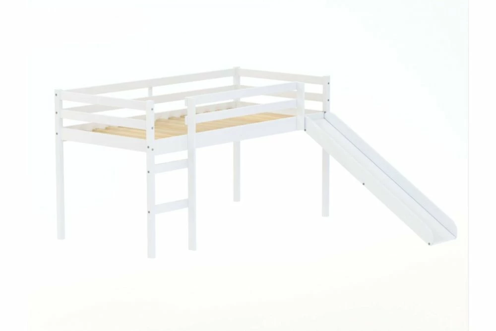 Birlea Frankie White Mid Sleeper Bed With Slide 6 Birlea Frankie White Mid Sleeper Bed With Slide - Image 4