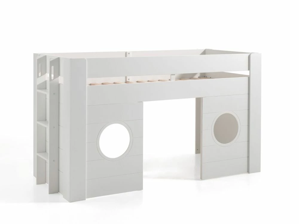Vipack Freya Mid Sleeper Bed In Solid White 7 Vipack Freya Mid Sleeper Bed In Solid White - Image 5