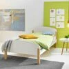 Astral Single Bed In White And Oak -bedding sale fsetos
