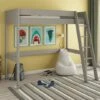 Astral High Sleeper Bed In Grey -bedding sale fterfog 2