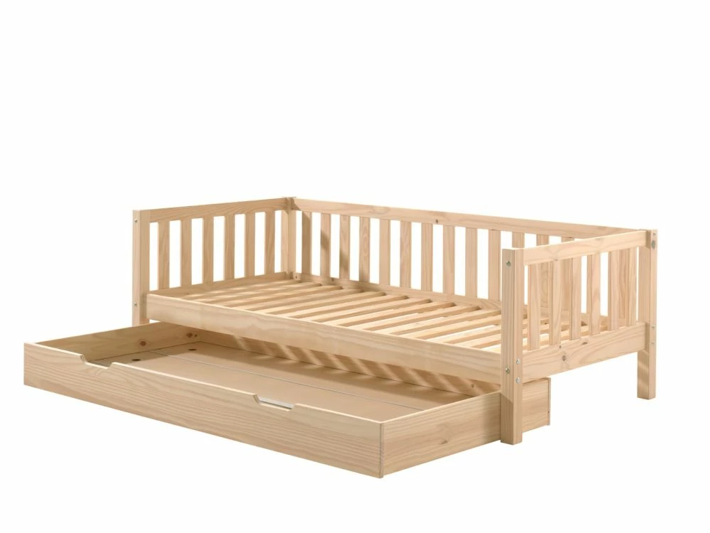 Vipack Fritz Day Bed In Milky Pine With Underbed Trundle 6 Vipack Fritz Day Bed In Milky Pine With Underbed Trundle - Image 4