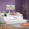 Julian Bowen Grace Day Bed & Underbed / Storage Drawer In White -bedding sale grace day bed 2 1