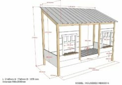 Vipack Kids Country House Bed In White & Oak -bedding sale hb900514 03