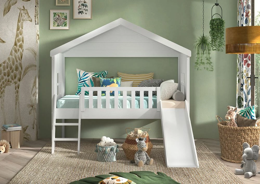 Vipack Kids House Bed With Ladder And Slide 4 Vipack Kids House Bed With Ladder And Slide - Image 2
