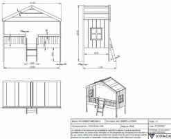Vipack Kids House Bed In White 9 Vipack Kids House Bed In White -bedding sale hbzg9014 03