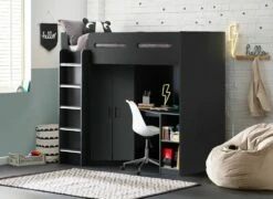 Julian Bowen Hercules High Sleeper Bed In Anthracite