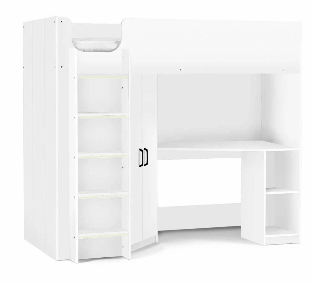 Julian Bowen Hercules High Sleeper Bed In White 4 Julian Bowen Hercules High Sleeper Bed In White - Image 2