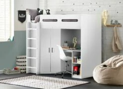 Julian Bowen Hercules High Sleeper Bed In White