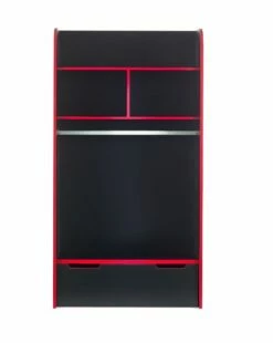 Julian Bowen Impact Gaming Bunk Bed In Black & Red -bedding sale imp001 impact gaming bunk black red cutout 3