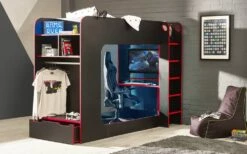 Julian Bowen Impact Gaming Bunk Bed In Black & Red