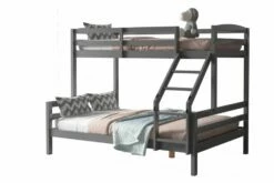 Jackson Triple Bunk Bed In Grey -bedding sale jackson triple grey 4