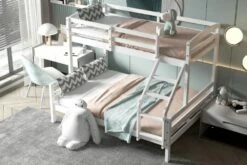 Jackson Triple Bunk Bed In White 8 Jackson Triple Bunk Bed In White -bedding sale jackson triple white 3