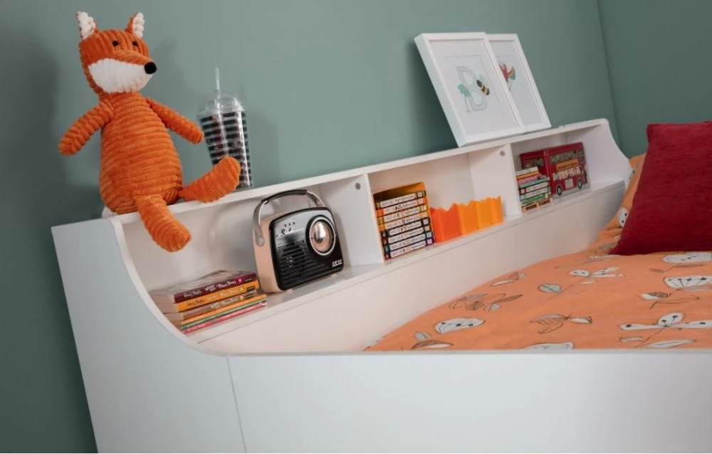 Julian Bowen Jupiter Mid Sleeper Cabin Bed In White 4 Julian Bowen Jupiter Mid Sleeper Cabin Bed In White - Image 2