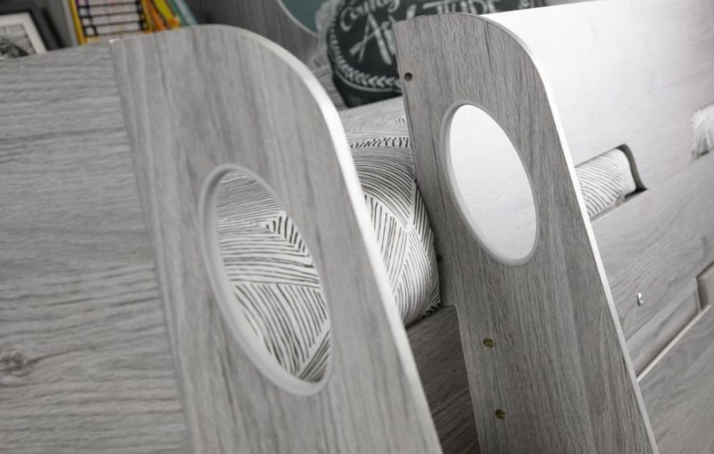 Julian Bowen Jupiter Mid Sleeper Cabin Bed In Grey Oak 5 Julian Bowen Jupiter Mid Sleeper Cabin Bed In Grey Oak - Image 3