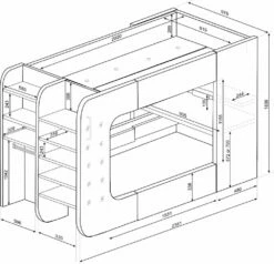Trasman Pod Solo Gaming High Sleeper Bed + FREE Wireless Charger -bedding sale loft pod single image 10