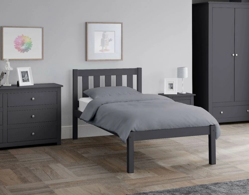 Julian Bowen Luna Bed In Anthracite - 3ft Single 3 Julian Bowen Luna Bed In Anthracite - 3ft Single