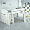 Stompa Uno S Mid Sleeper With Pull Out Desk And Chest -bedding sale lunos9 02 w