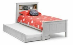 Julian Bowen Maine Bookcase Bed And Underbed Drawer In Dove Grey 9 Julian Bowen Maine Bookcase Bed And Underbed Drawer In Dove Grey -bedding sale maine bookcase bed underbed grey dressed open