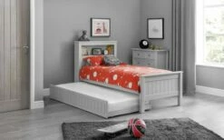 Julian Bowen Maine Bookcase Bed And Underbed Drawer In Dove Grey 8 Julian Bowen Maine Bookcase Bed And Underbed Drawer In Dove Grey -bedding sale maine bookcase bed underbed grey roomset open