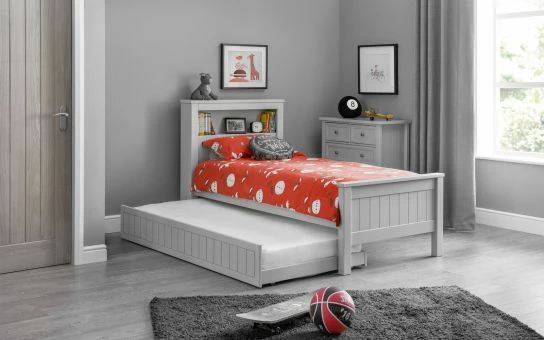 Julian Bowen Maine Bookcase Bed And Underbed Drawer In Dove Grey 4 Julian Bowen Maine Bookcase Bed And Underbed Drawer In Dove Grey - Image 2
