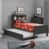 Julian Bowen Maine Bookcase Bed In Anthracite -bedding sale maine bookcase