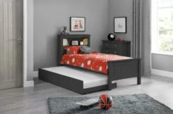 Julian Bowen Maine Bookcase Bed In Anthracite
