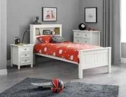 Julian Bowen Maine Bookcase Bed In Surf White