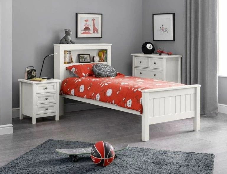 Julian Bowen Maine Bookcase Bed And Underbed Drawer In Surf White 4 Julian Bowen Maine Bookcase Bed And Underbed Drawer In Surf White - Image 2