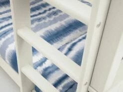 Julian Bowen Maine Bunk Bed In Surf White -bedding sale maine bunk bed white step detail 1