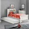 Julian Bowen Maine Bookcase Bed And Underbed Drawer In Surf White -bedding sale maine room white