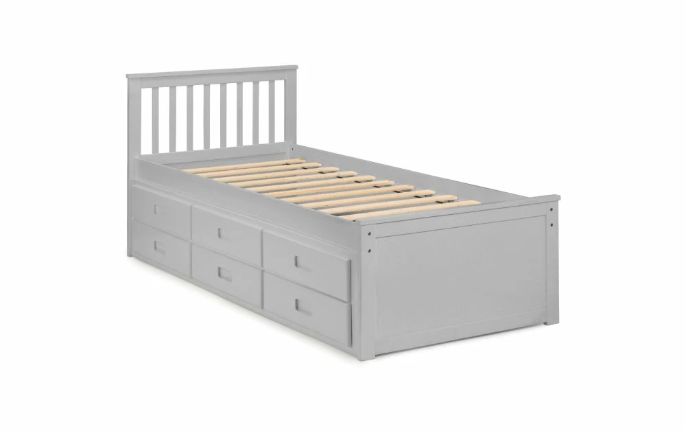 Julian Bowen Maisie Grey Captains Storage Bed With Underbed And Drawers 7 Julian Bowen Maisie Grey Captains Storage Bed With Underbed And Drawers - Image 5