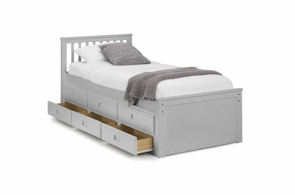 Julian Bowen Maisie Grey Captains Storage Bed With Underbed And Drawers 11 Julian Bowen Maisie Grey Captains Storage Bed With Underbed And Drawers - Image 9