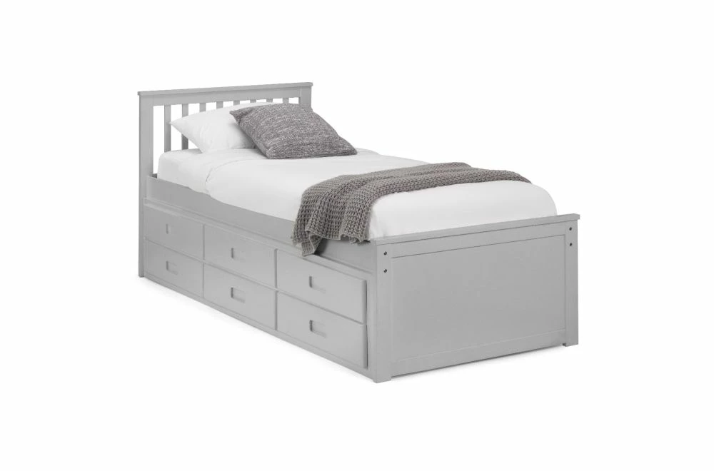 Julian Bowen Maisie Grey Captains Storage Bed With Underbed And Drawers 15 Julian Bowen Maisie Grey Captains Storage Bed With Underbed And Drawers - Image 13