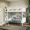 Maya Bunk Bed In White With Optional Trundle 1 Maya Bunk Bed In White With Optional Trundle -bedding sale maya2 2