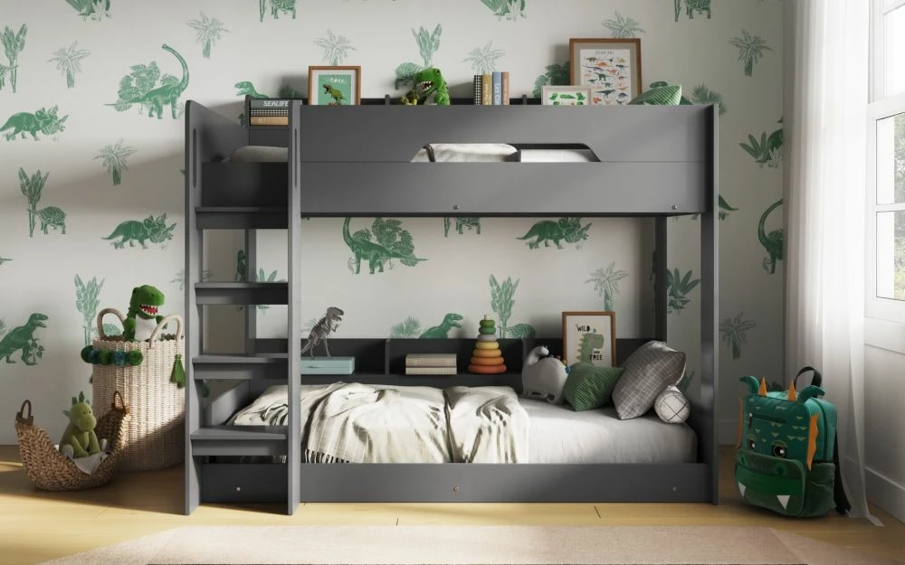 Mercury Bunk Bed In Grey - UK Size 4 Mercury Bunk Bed In Grey - UK Size - Image 2