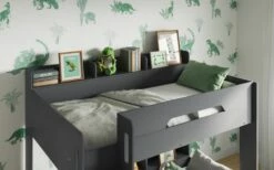 Mercury Bunk Bed In Grey - UK Size 8 Mercury Bunk Bed In Grey - UK Size -bedding sale mercurybunkgrey3