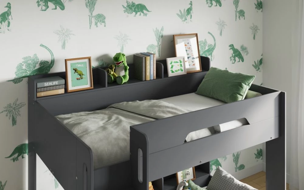 Mercury Bunk Bed In Grey - UK Size 5 Mercury Bunk Bed In Grey - UK Size - Image 3