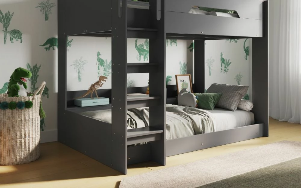 Mercury Bunk Bed In Grey - UK Size 6 Mercury Bunk Bed In Grey - UK Size - Image 4