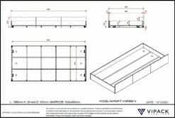 Vipack Margrit Cabin Bed With Trundle Drawer -bedding sale mgco91rb24 11
