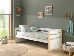 Vipack Margrit Day Bed In White & Oak