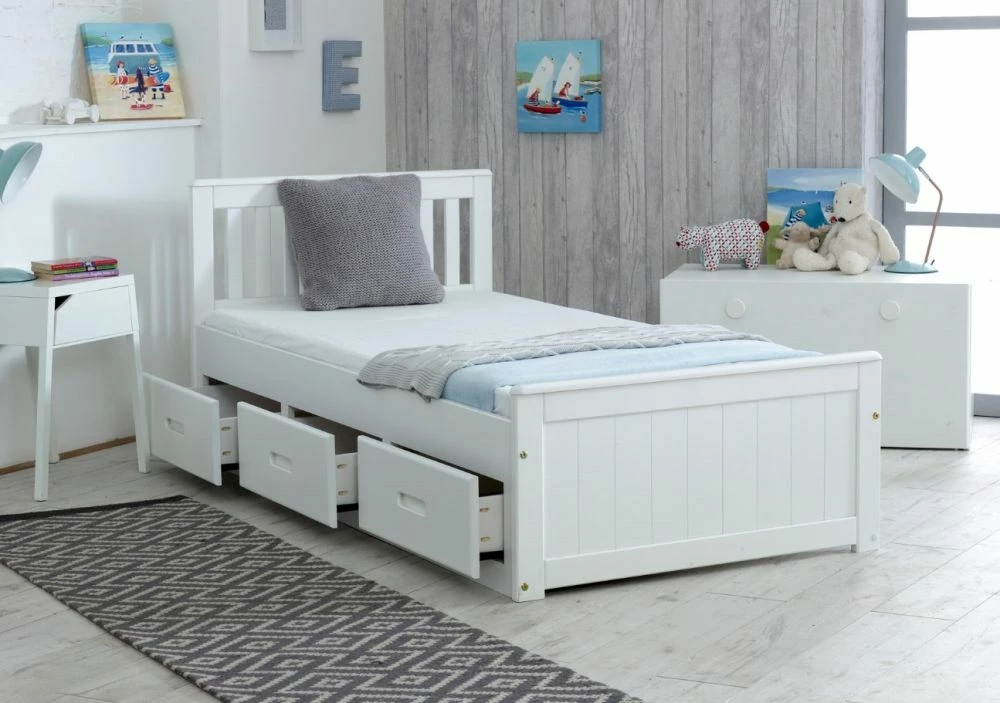 Amani UK Mission Storage Bed In White + Superior Mattress Bundle 4 Amani UK Mission Storage Bed In White + Superior Mattress Bundle - Image 2