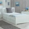 Amani UK Mission Storage Bed In White + Superior Mattress Bundle -bedding sale mission white2 33