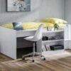 Julian Bowen Neptune Midsleeper Bed In White With Desk & Storage 2 Julian Bowen Neptune Midsleeper Bed In White With Desk & Storage -bedding sale neptune midsleeper room image resized