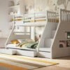 Neutron Triple Bunk Bed In White -bedding sale neutron
