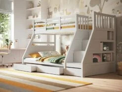 Neutron Triple Bunk Bed In White