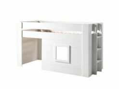 Vipack Noah Kids Mid Sleeper Bed With Stairs In White 12 Vipack Noah Kids Mid Sleeper Bed With Stairs In White -bedding sale nohs9014 01