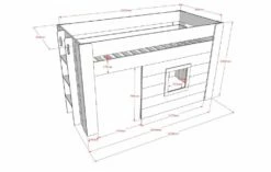 Vipack Noah Kids Mid Sleeper Bed With Stairs In White 13 Vipack Noah Kids Mid Sleeper Bed With Stairs In White -bedding sale nohs9014 03