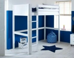 Thuka Nordic High Sleeper Bed 1 In White -bedding sale nordichigh1tgroove