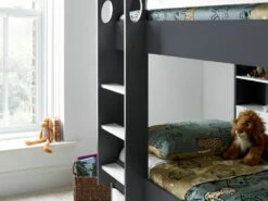 Oliver Grey & White Wooden Storage Bunk Bed With Storage Drawer -bedding sale oliver grey landscape 5